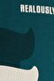 Men's Relax Fit Relaxed Cut Cotton Elastic Sleeve Crew Neck Printed Green Sweatshirt - 6