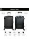 Defender 24" ABS Hard Luggage - Black + 1-Year - 2