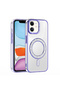 iPhone 12 Case Magsafe Enabled Stone Design Purple Cover Loggerhead