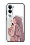 Case Compatible with Vivo Y29s Protection Shockproof Bumper Cover Holding Roses Girl