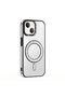 iPhone 14 Case Magsafe Featured Stone Design Black Cover Loggerhead - 2