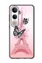 Case Compatible with Vivo V50 Lite Protection Shockproof Bumper Cover Black Butterflies