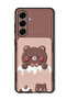 Case Compatible with Vivo V50 Protection Shockproof Bumper Cover Bear Strawberry