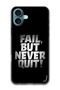 Protective Case Anti Scratch Shock Proof Cover For iPhone 16 Plus (6.7)-inch Fail But Never Quit