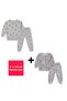 Girl's Pajama Set 2 Piece Set Heart and Girl's Patterned Children's Pajama Set 100% Cotton