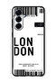 Protective Case Anti Scratch Shock Proof Cover For Samsung Galaxy S25 Plus London boarding pass