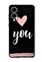 Case Compatible with Samsung Galaxy S25 Edge 6.7 Inch Protection Shockproof Bumper Cover You Heart