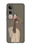 Case Compatible with Vivo V50 Lite Protection Shockproof Bumper Cover Girl Taking Picture