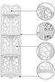 FFD Bathroom Corner Shelf Storage Rack - 8