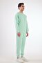 Men's Regular Fit Crew Neck Mint Green Sweatshirt - 6
