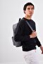Men's Regular Fit Crew Neck Black Sweatshirt - 5