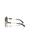 Unisex Gold-Smoked Organic (Uv) Glass Bone Closed Frame Drop Sunglasses Ve2260 1002/87 60-16 - 3
