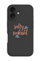 iPhone 16 Plus Black Protective Liquid Silicone Shockproof Case - Salty air sunkissed