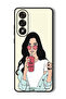 Case Compatible with OnePlus Nord 5 6.83 Inch Protection Shockproof Cover Girl Drinking Coffee