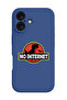 iPhone 16 Blue Protective Liquid Silicone Shockproof Case - No Internet