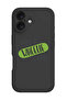 iPhone 16 Plus Black Protective Liquid Silicone Shockproof Case - Life is wheelie