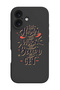 iPhone 16 Plus Black Protective Liquid Silicone Shockproof Case - Harder you work