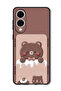 Case Compatible with Samsung Galaxy S25 Edge 6.7 Inch Protection Shockproof Cover Bear Strawberry