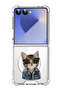 Case for Samsung Galaxy Z Flip 7 Compatible with MagSafe, Shockproof Phone Cover swag cat