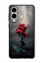 Case Compatible with Samsung Galaxy S25 Edge 6.7 Inch Protection Shockproof Cover Burning Red Rose