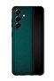 Protective Case Anti Scratch Shock Proof Cover For Samsung Galaxy A16 Green Black Leather Pattern