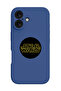 iPhone 16 Blue Protective Liquid Silicone Shockproof Case - Star wars