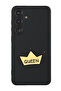 Protective Liquid Silicone Shockproof Case For Samsung Galaxy S25 Plus (Black) - Queen crown