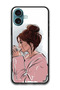 Protective Case Anti Scratch Shock Proof Cover For iPhone 16 Plus (6.7)-inch Girl Drinking Coffee 1
