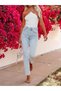 Jeannine Women Jeans Blue Snow High Waist Mom Boyfriend Narrow Leg Denim Jeans Pants Beekemombmav-02