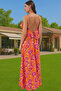Women's Maxi Viscose Woven Beach Dress Flounced V Neck Shift Summer Summer Indispensable - 3
