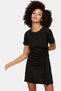 Women's Mini Knitted Dress Tie-Up Detail Crew Neck Casual Chicness Summer Essential - 4