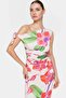 Women's Maxi Knitted Dress One Shoulder Asymmetric Collar Stylish Design Modern Style Durable Material - 2