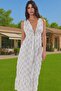 Women's Maxi Dress Striped Pattern Muslin Cotton Summer Comfortable Daily Use Quality Material - 2