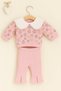 Seasonal Baby Girl Collar and Slit Detailed Holiday Set of 2 - 2