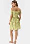 Women's Mini Dress Multi Floral Pattern Summer Comfortable Casual Style 100 Viscose Quality Material - 4