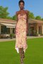 Women S Floral Print A-Line Midi Tulle Dress Summer Casual Stylish Design Summer's Must-Have - 3