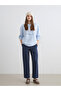 Indigo Elastic Waist Modal Blend Women's Trousers