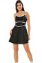 Women's Thin Strap Shift Dress Knitted Fabric with Sports Shorts Summer Mini Indispensable in Summer
