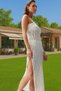 Women's One Shoulder Knitwear Maxi Beach Dress with Belt Detail Summer Casual Summer Essential - 4