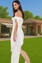 Women's Maxi Evening Dress Dress Shoulder Bow Detail Crepe Fabric Modern Style Special Occasions Daily Use - 4