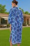 Women's Midi Length V-Neck Wide Fit Cotton Dress Summer Comfortable Daily Use Modern Design - 4