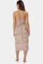 Women's Leopard Print Midi Bodycon Dress with Side Slit Detail Summer Summer Indispensable - 5