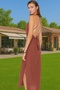 Women's Midi Length Crinkle Woven Back Detailed Beach Dress Summer Essential Daily Use - 4