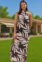 Women's Maxi Beach Dress Healing Patterned Voile Fabric Comfortable Fit Summer Essential for Summer - 2