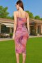 Women's Bodycon Midi Knitted Evening Dress Abstract Patterned Summer Prom Dress Summer's Must-Have - 4
