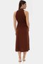 Women Maxi Dress Crinkle Woven Halter Neckline a Line Casual Style Summer Must-Have - 5