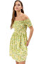 Women's Mini Dress Multi Floral Pattern Summer Comfortable Casual Style 100 Viscose Quality Material
