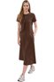 Women's Midi Length Knitted Dress Pocket Detail Cotton Daily Use Weekend Summer Essential