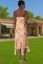 Women S Floral Print A-Line Midi Tulle Dress Summer Casual Stylish Design Summer's Must-Have - 5