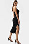 Women's Bodycon Midi Dress Finike Woven Square Collar Summer Special Occasions Summer Indispensable - 3